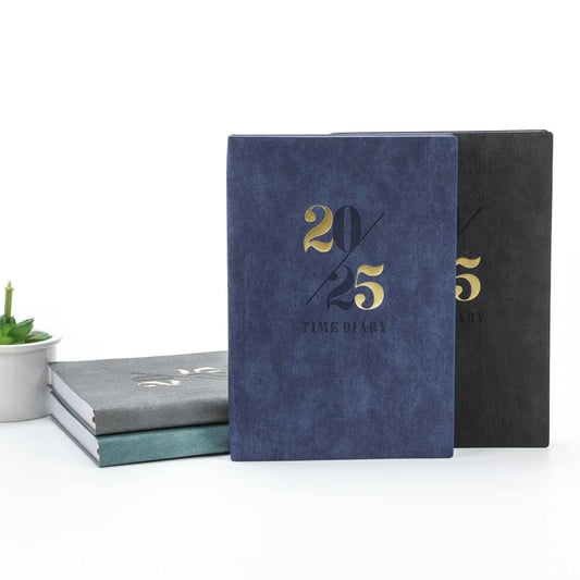 2025 Agenda A5 Book Efficiency Manual Plan Annual Calendar Notebook Hand Ledg 312 pages/156 sheets Notebook Daily Plan Book